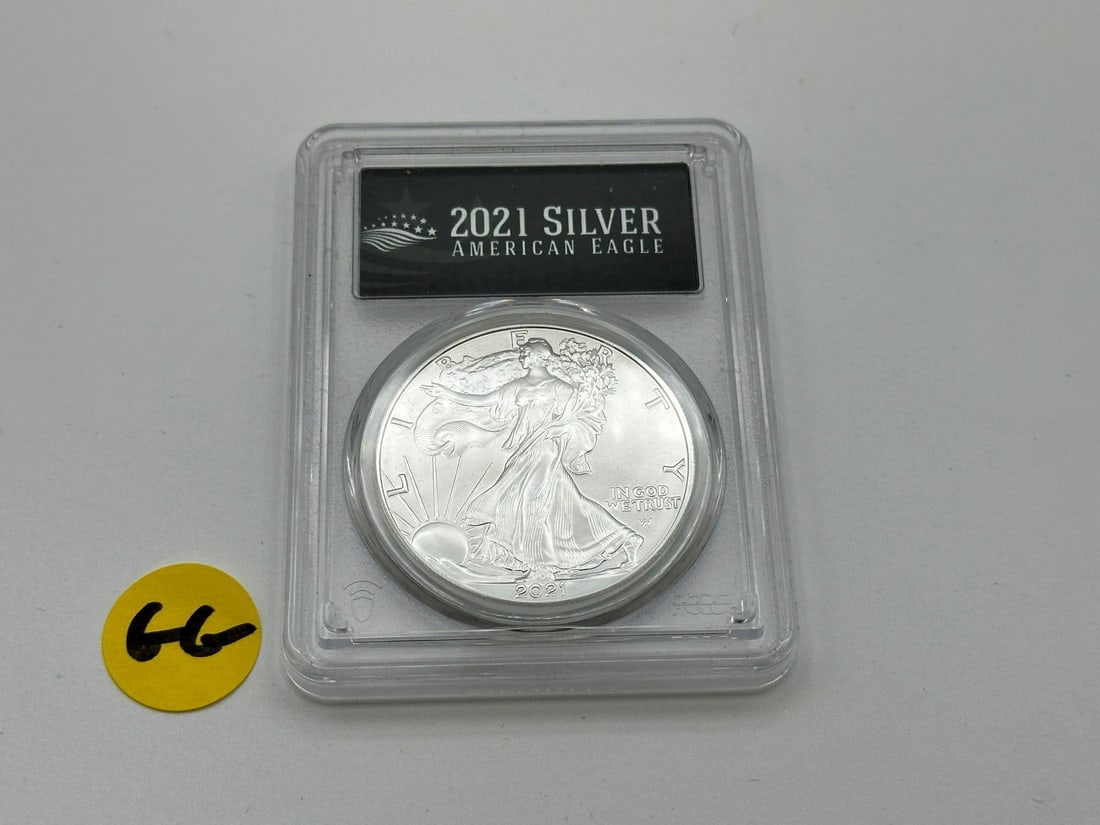 GG) 2021 Silver American Eagle Type 2 PCGS MS 70 First Day Issue (1 of 2)