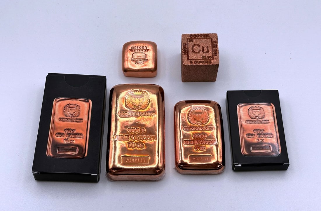 (22) Ounces of Copper Bullion Bars .999 Fine (1 of 2)