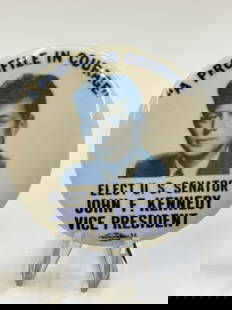 RARE 1956 Senator John F. Kennedy For Vice President Campaign Button:: RARE 1956 Senator John F. Kennedy For Vice President Campaign Button: Measures 2.5" in diameter.