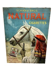 Shinasi Bros. Natural Cigarettes Poster The Original Egyptian Cigarettes