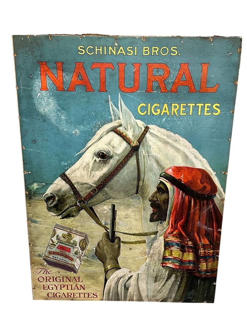 Shinasi Bros. Natural Cigarettes Poster The Original Egyptian Cigarettes (1 of 4)