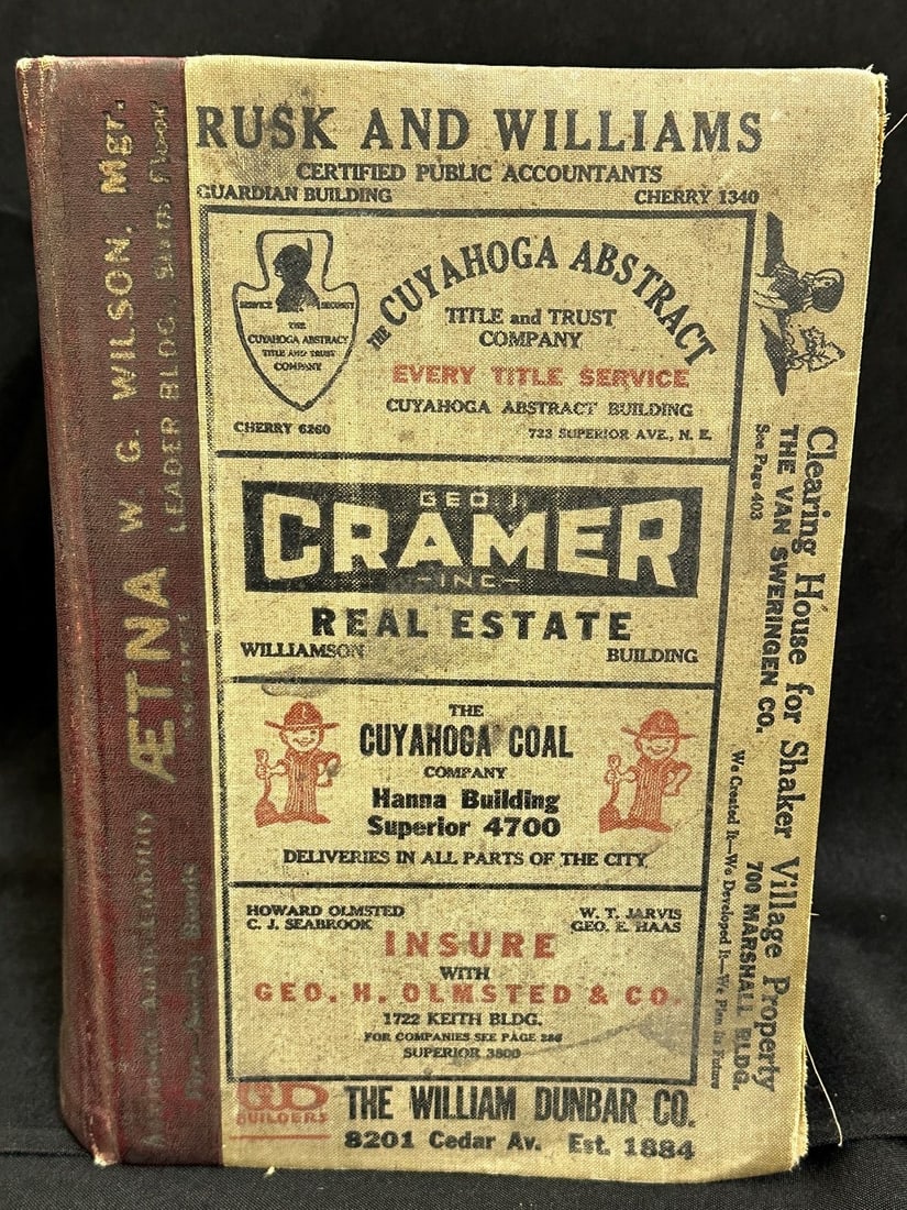 1927 The Cleveland News Cleveland City Directory (1 of 7)