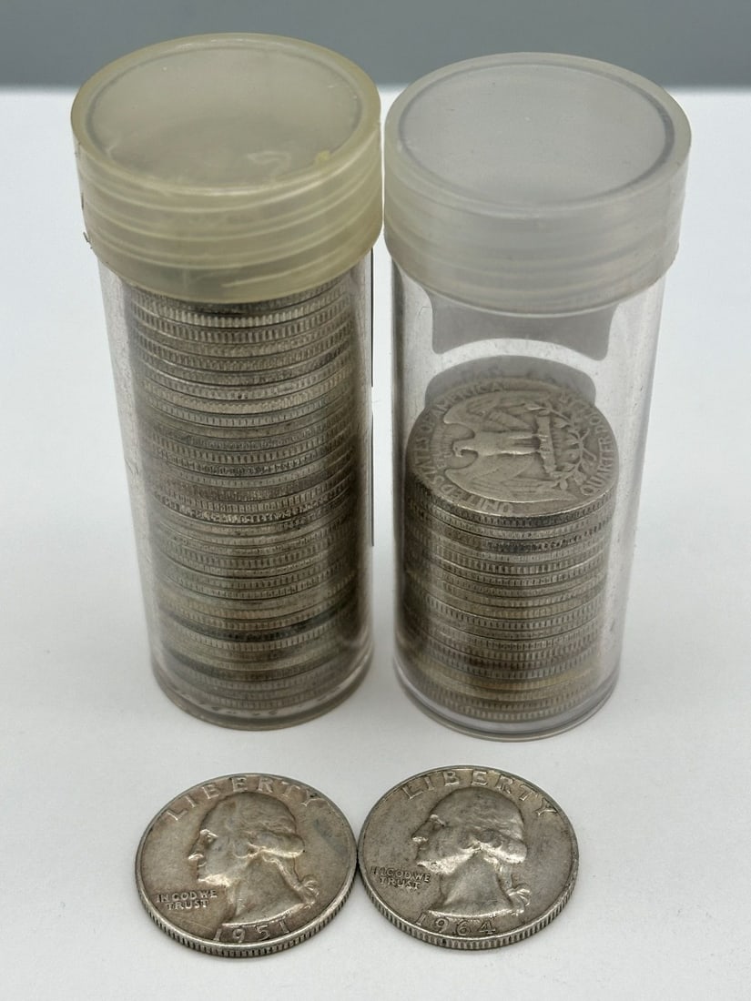 (59) Washington 90% Silver Quarters (1 of 1)