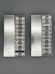 (2) Sets of 500 Nickels of The United States of America