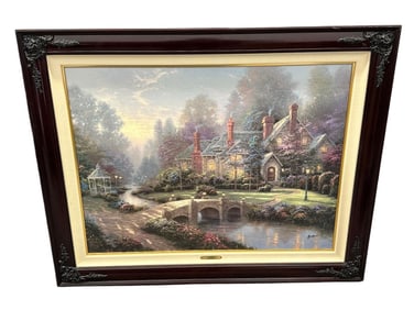 Thomas Kinkade Lithograph "Beyond Spring Gate II"
