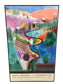 David Hockney: A Retrospective Metropolitan Museum of Art Poster