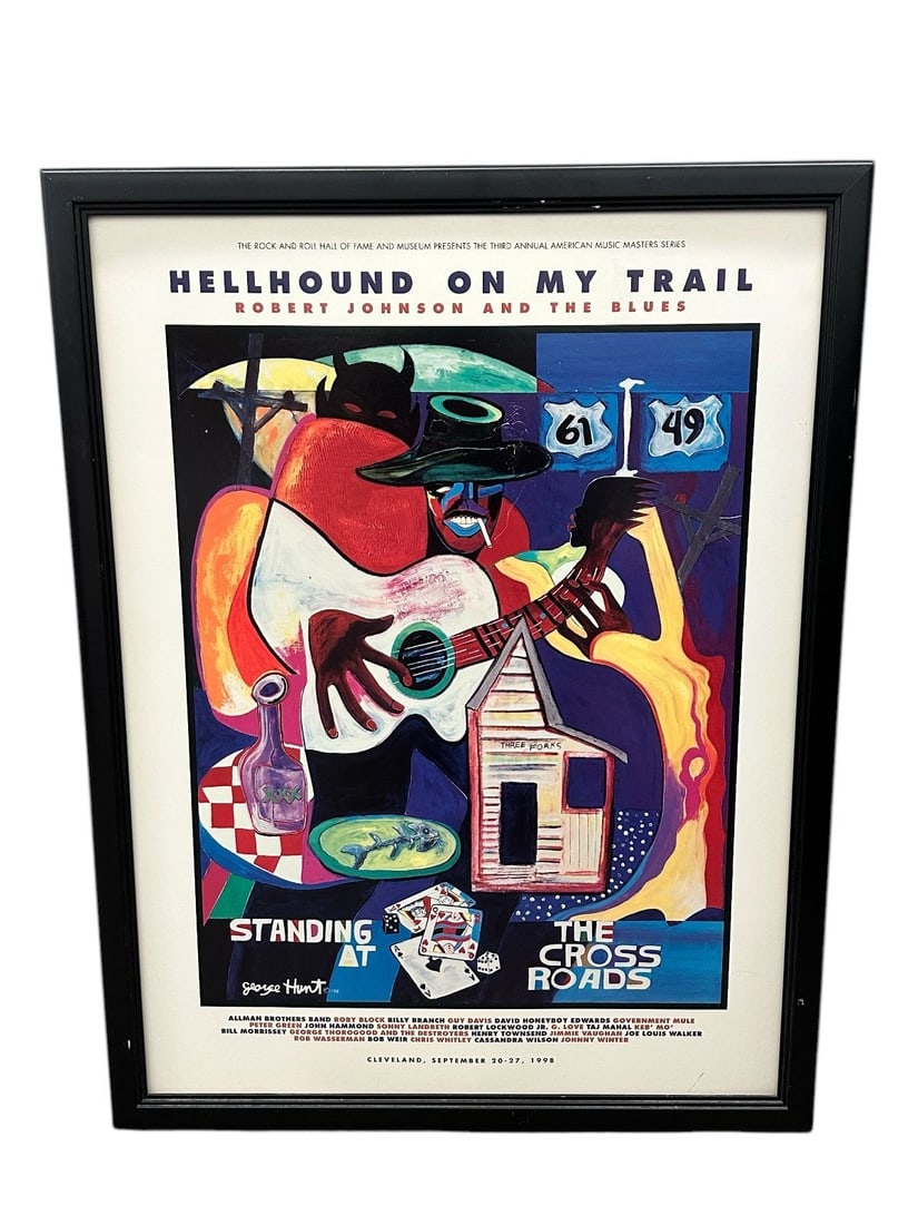 Robert Johnson Standing at the Crossroads Lithograph by George Hunt (1 of 3)