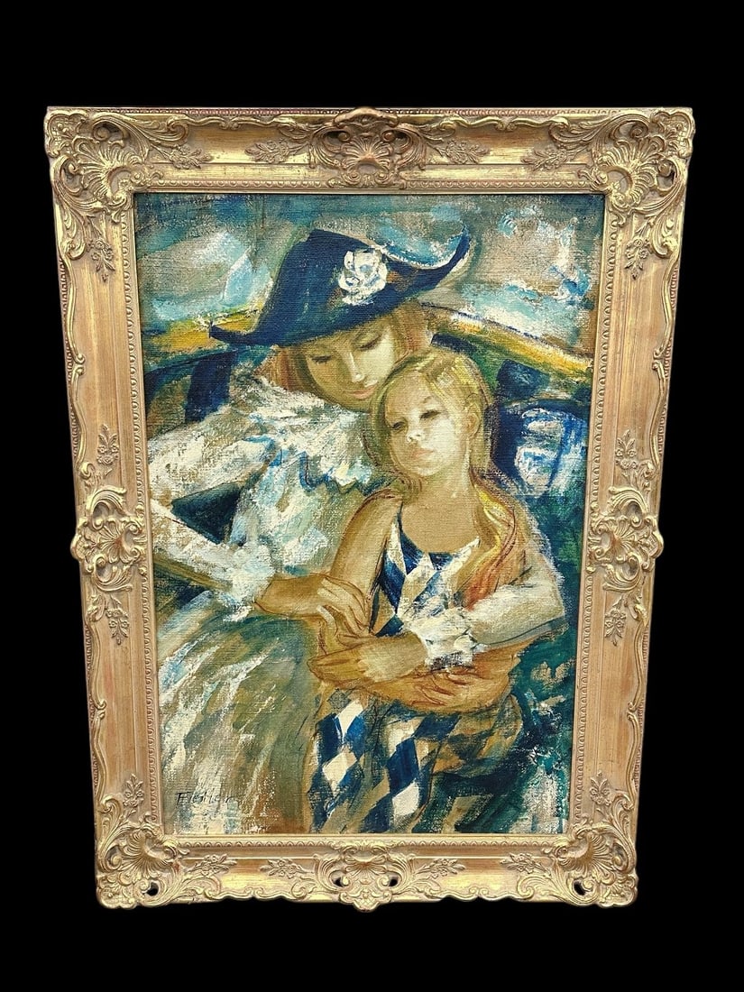 Herbert Fiedler (Dutch, 1891-1962) Oil on Canvas: Herbert Fiedler (Dutch, 1891-1962) Oil on Canvas: Canvas measures 24.25 x 36". Framed measures 31 x 43".