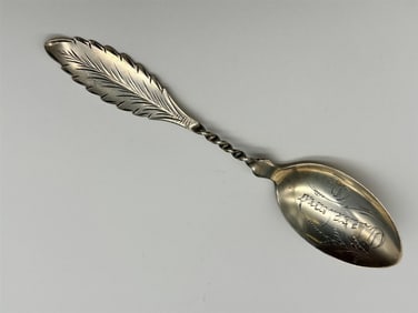 1902 Sterling Silver Souvenir Spoon Cleveland, Ohio