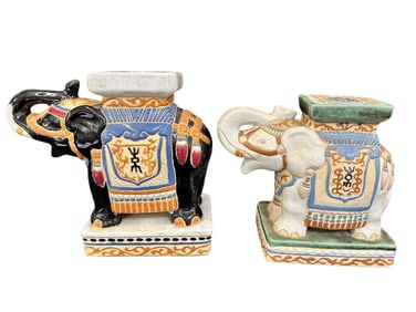 Pair Roof Top Small Elephant Tiles