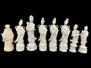 (8) Blanc de Chine Decorative Sculptures