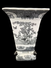 Contemporary Black and White Vase
