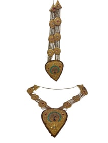 (2) Indian Handmade Wedding Bridal Garment Accessories