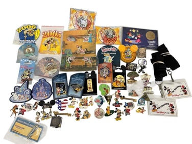 Large Group of Walt Disney Pins