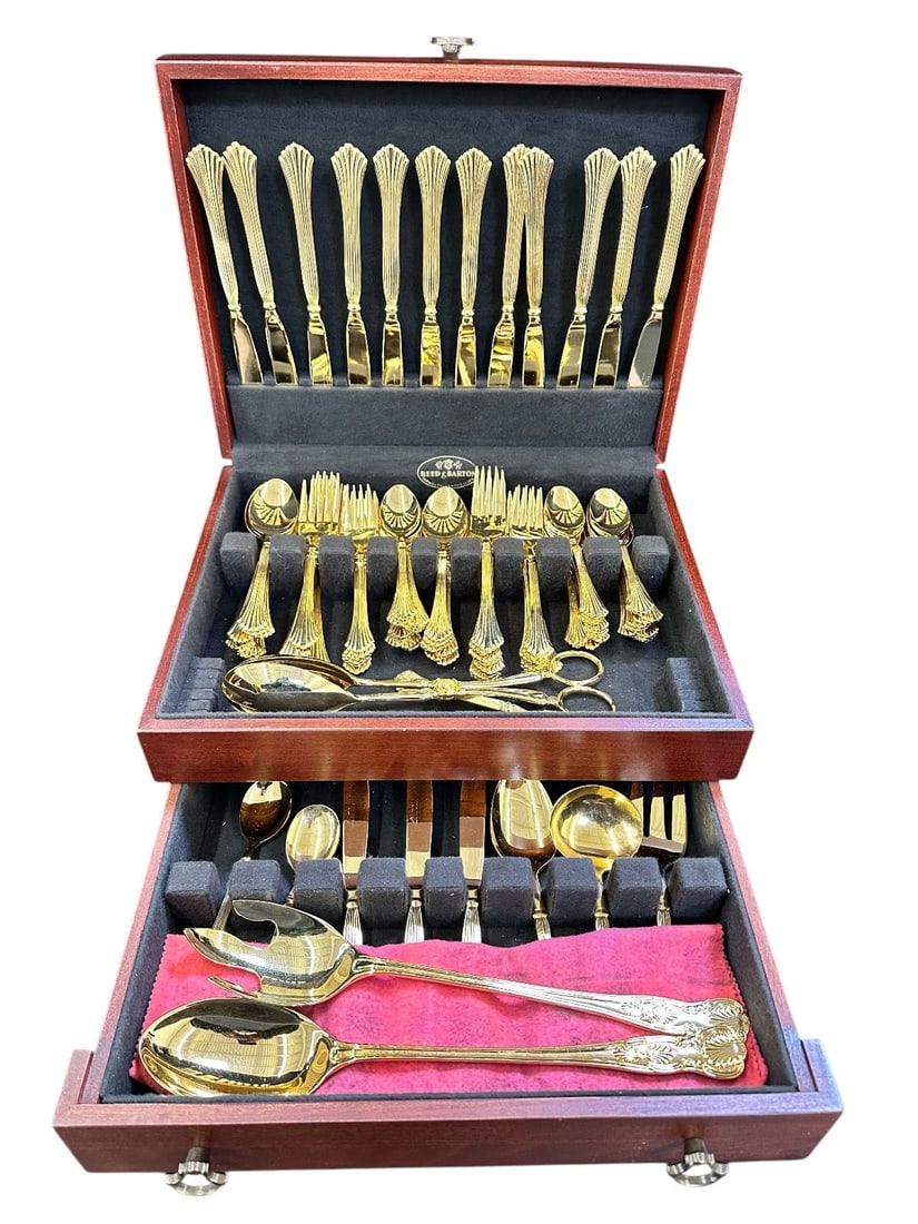 Rogers Korea Gold Plated Stainless Flatware Royal Plume (1 of 4)
