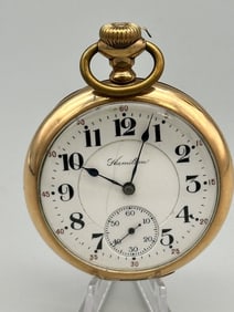 Hamilton 21 Jewel Gold Filled Railroad Grade Pocket Watch