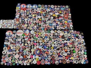 (667) Bill Clinton Political Campaign Buttons
