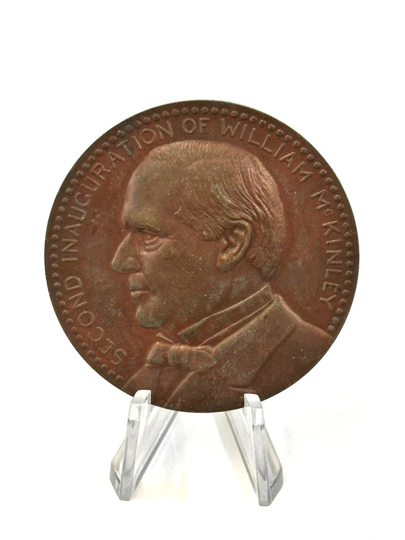 1901 William McKinley Bronze Inauguration Medal (1 of 3)