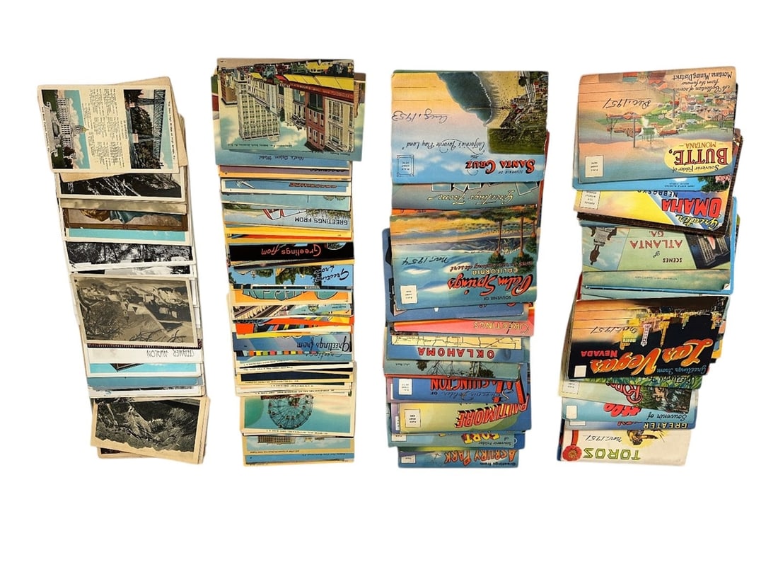 Group of Postcards: 90% Linen US State and Town Views (1 of 12)