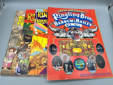 (4) Ringling Bros. Barnum & Bailey Circus Programs