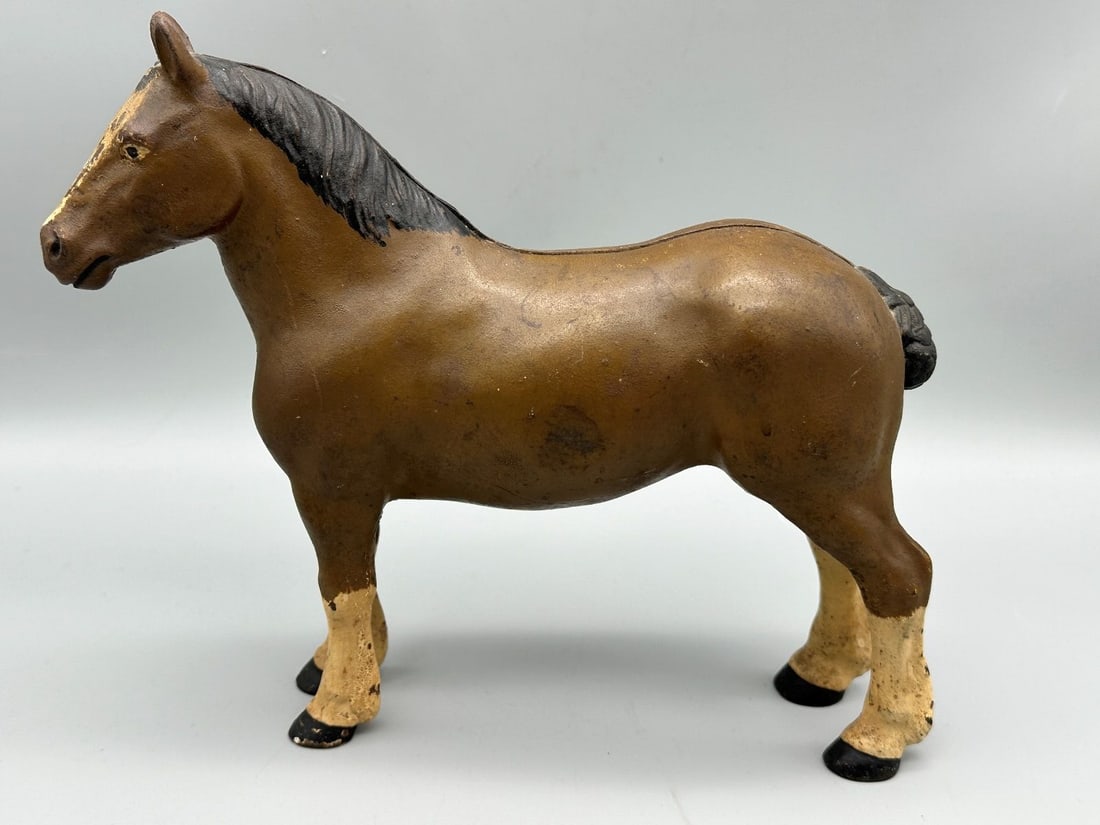 Hubley Percheron Horse Cast Iron Doorstop (1 of 4)