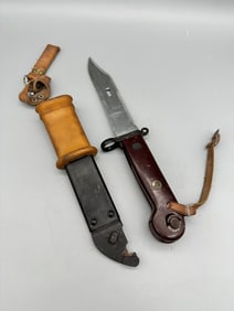 Romanian Cold War Era Knife With Steel Sheath