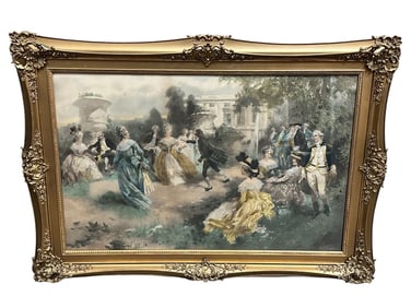 Vicente Garcia de Paredes Lithograph Gilt Frame