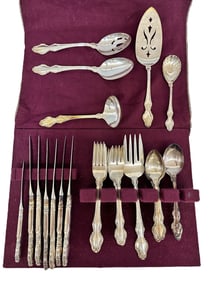 Reed and Barton Silver Plate Flatware "English Crown 1"