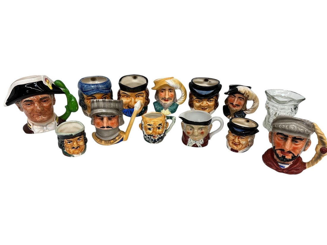 (13) Character Mugs; Avon, Japan, Napco, Occupied Japan: (13) Character Mugs; Avon, Japan, Napco, Occupied Japan