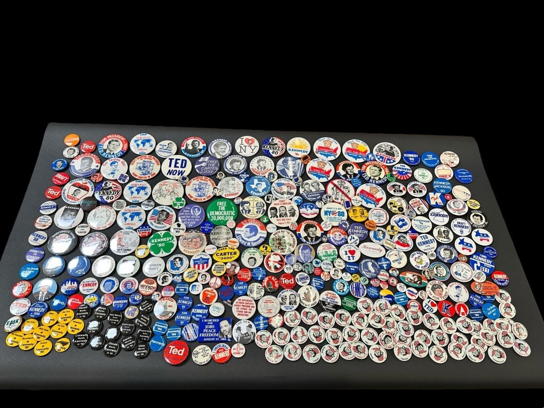 (342) Ted Kennedy Political Buttons (1 of 12)