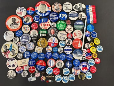 (80+) Gerald Ford Political Buttons