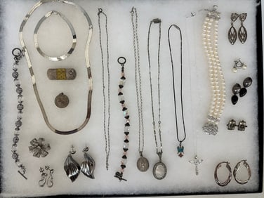 Group of Sterling Silver Jewelry