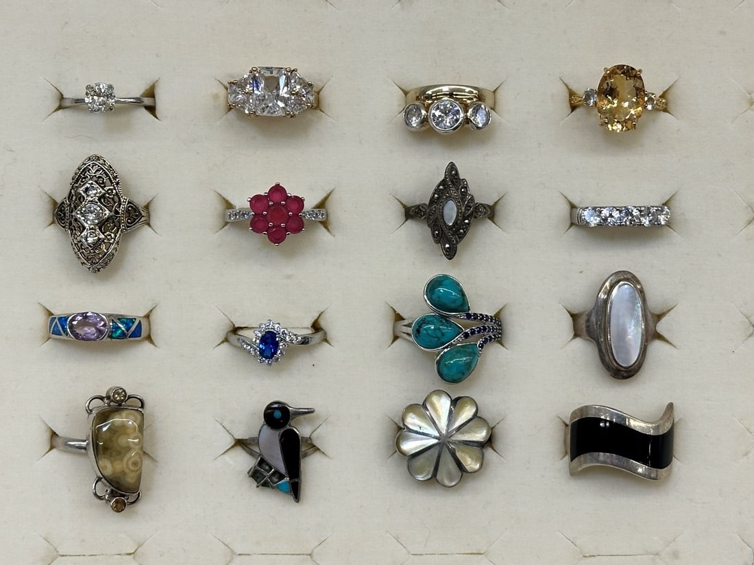 (16) Sterling Silver Rings (1 of 5)