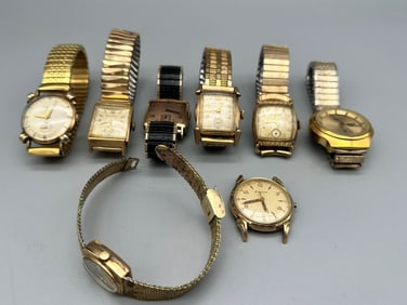 (8) Group of Gold Filled Watches