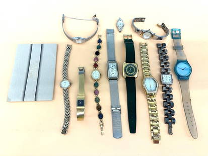 Group of Ladies Watches; Seiko, Citizen, Gruen, Guess: Group of Ladies Watches; Seiko, Citizen, Gruen, Guess