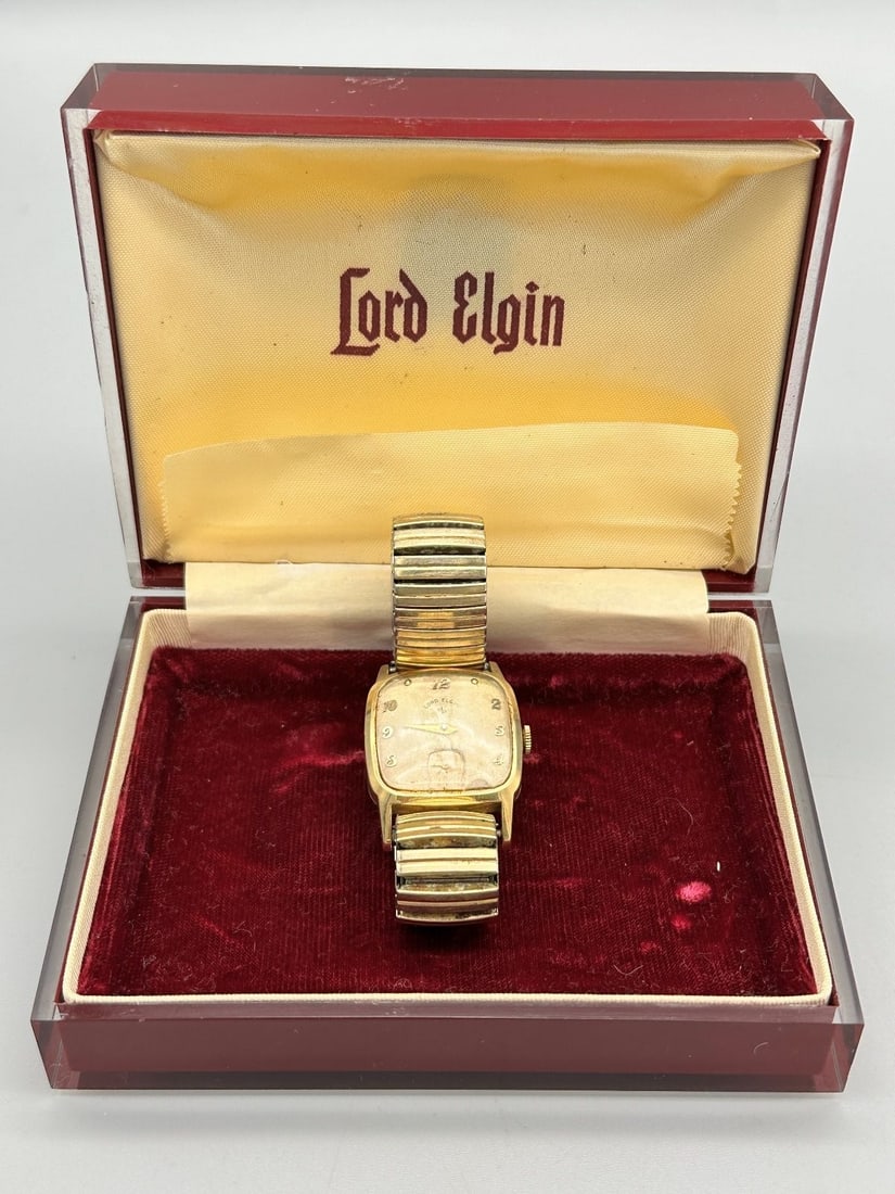 Lord Elgin 21 Jewel 14k Gold Filled Watch with Original Box: Lord Elgin 21 Jewel Watch with Original Box: