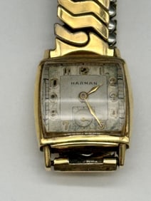14k Gold Harman Men's Dress Watch