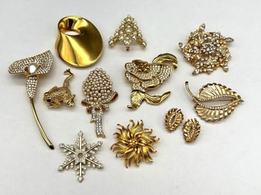 Group of Costume Brooches