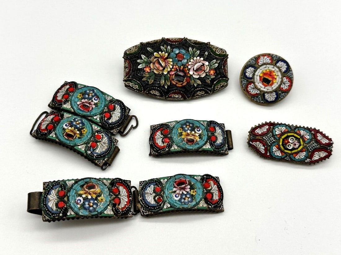Group of Micro Mosaic Jewelry (1 of 5)