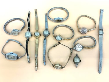 (12) Group of Gold Filled Ladies Watches