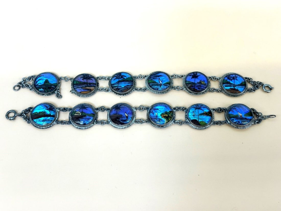 (2) Butterfly Wing Bracelets (1 of 4)