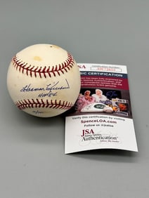 Harmon Killebrew Inscription Signed Baseball Basic JSA Cert