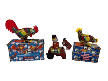 (3) Wind Up Toys