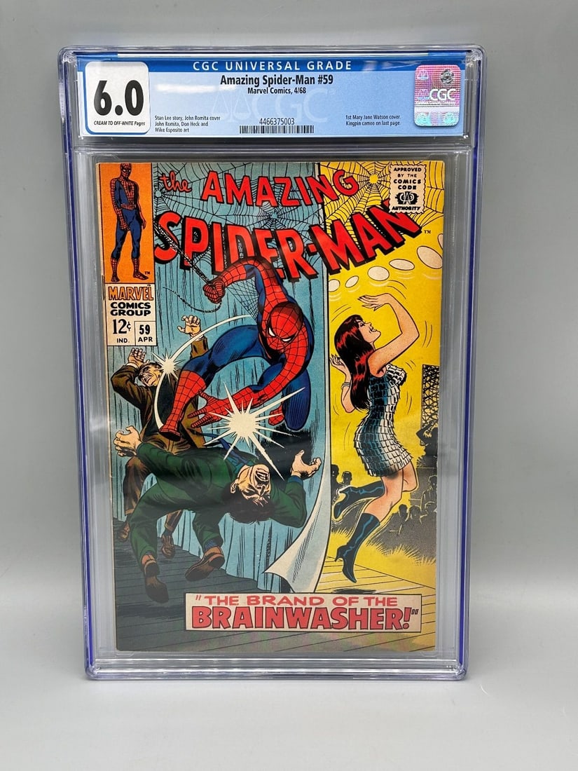 CGC Graded 6.0 Amazing Spider Man #59 Marvel Comics 4/68 (1 of 3)