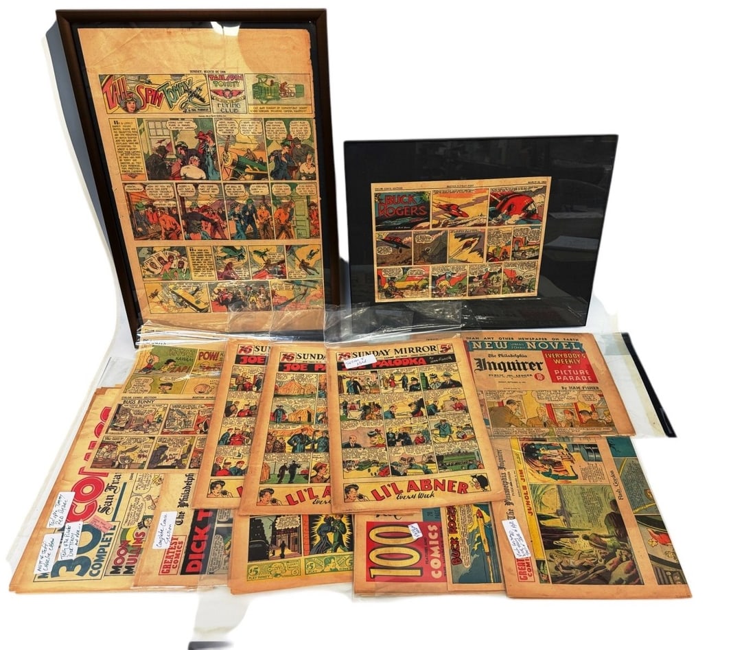 Group of 1930's-1950's Original Newspaper Comic Strips (1 of 12)