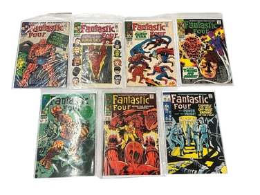 (7) 12 Cent Fantastic Four Comic Books