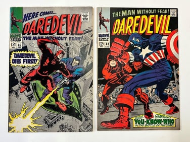 (2) 12 Cent Daredevil Comic Books