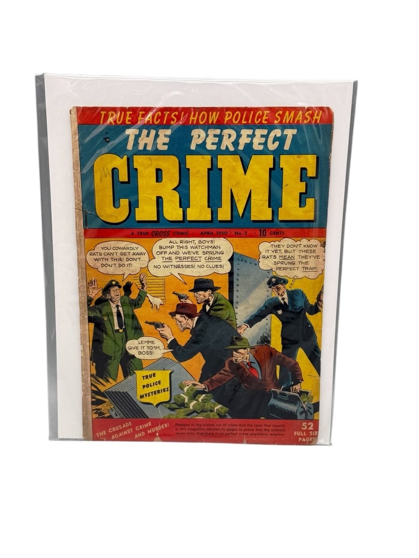 1950 The Perfect Crime No.2 Comic Book: 1950 The Perfect Crime No.2 Comic Book.