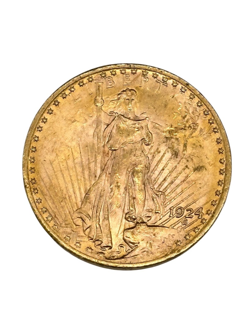 1924 Saint Gaudens Double Eagle Twenty Dollar Gold Coin