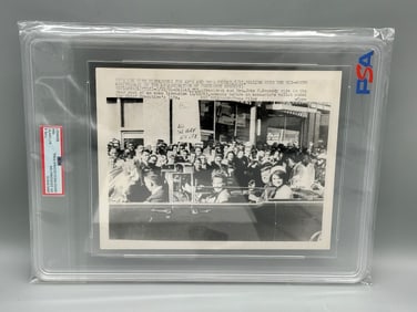 John F. Kennedy Assassination Wire Photograph Type III JSA United Press Int'l